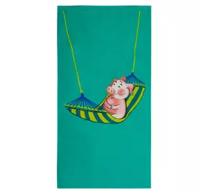 Рушник кухонний Home Line №044 "Хрюшина відпустка" 35х61см 142540 Рушник кухонний Home Line №044 "Хрюшина відпустка" 35х61см 142540