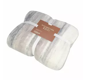 Плед  флісовий "Фланель" (сірий градієнт) 150х195см 164490 Плед  флісовий "Фланель" (сірий градієнт) 150х195см 164490