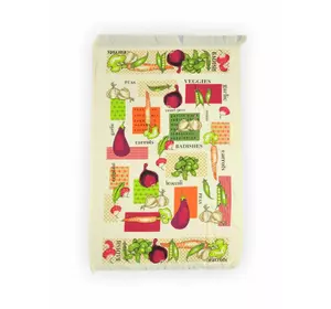 Рушник велюровий кухонний Akipek "Овочі" 40х60см 123335 Рушник велюровий кухонний Akipek "Овочі" 40х60см 123335