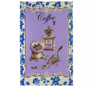 Рушник вафельний кухонний Home Line "Мішечок кавових зерен" (синій) 45х60см  130191 Рушник вафельний кухонний Home Line "Мішечок кавових зерен" (синій) 45х60см  130191