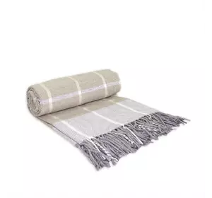 Плед "Валенсія Harri" (біло-сіро-пісочний) 140х200см 151782 Плед "Валенсія Harri" (біло-сіро-пісочний) 140х200см 151782