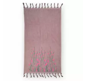 Рушник велюровий Home Line "Spring" (рожевий), 68х127см 126242 Рушник велюровий Home Line "Spring" (рожевий), 68х127см 126242