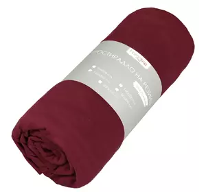 Простирадло трикотажне на резинці Home Line (бордовий) 180х200см 159683 Простирадло трикотажне на резинці Home Line (бордовий) 180х200см 159683