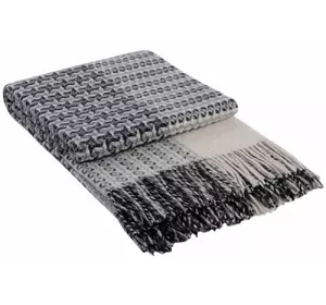 Плед Vladi "Капучіно" (біло-сіро-блакитний) 140х200см 104867 Плед Vladi "Капучіно" (біло-сіро-блакитний) 140х200см 104867