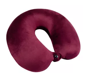 Подушка-рогалик дорожня Home Line (бордова) 30х30см 148075 Подушка-рогалик дорожня Home Line (бордова) 30х30см 148075