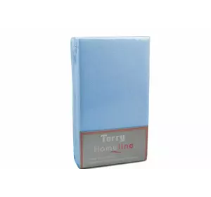 Простирадло махрове на резинці Home Line (блакитне) 160х200см 105528 Простирадло махрове на резинці Home Line (блакитне) 160х200см 105528