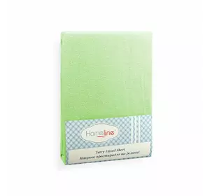 Простирадло махрове на резинці Home Line (салатове) 160х200см 113829 Простирадло махрове на резинці Home Line (салатове) 160х200см 113829