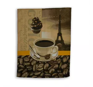 Рушник кухонний Home Line №091 "Сніданок в Парижі" 45х62см  142074 Рушник кухонний Home Line №091 "Сніданок в Парижі" 45х62см  142074