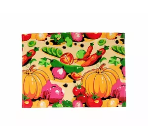 Рушник вафельний кухонний Home Line "Овочі" 47х33см 113976 Рушник вафельний кухонний Home Line "Овочі" 47х33см 113976