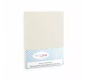 Простирадло трикотажне на резинці Home Line (бежеве) 160х200см 123175 Простирадло трикотажне на резинці Home Line (бежеве) 160х200см 123175