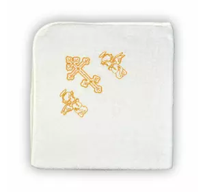 Рушник махровий Home Line "Крижма" (золотий), 90х90см 128579 Рушник махровий Home Line "Крижма" (золотий), 90х90см 128579