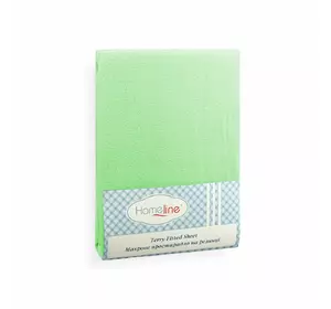 Простирадло махрове на резинці Home Line (салатове) 140х200см 123201 Простирадло махрове на резинці Home Line (салатове) 140х200см 123201