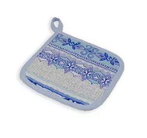 Прихватка кухонна Home Line "Блакитний візерунок" 20х20см 136934 Прихватка кухонна Home Line "Блакитний візерунок" 20х20см 136934