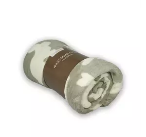 Плед флісовий Корал "Білі зайці" 150х200см 151402 Плед флісовий Корал "Білі зайці" 150х200см 151402