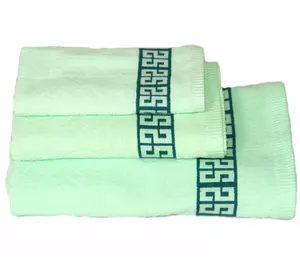 Рушник махровий Home Line "Теодор" (зелений), 70х135см 98007 Рушник махровий Home Line "Теодор" (зелений), 70х135см 98007