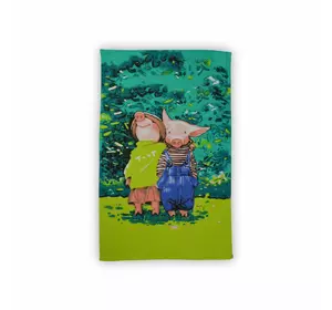 Рушник кухонний Home Line №032 "Хрюшина родина" 35х61см 141331 Рушник кухонний Home Line №032 "Хрюшина родина" 35х61см 141331