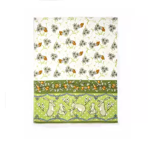 Рушник вафельний Home Line "Пасхальні зайці" (зелений) 45х60см 152740 Рушник вафельний Home Line "Пасхальні зайці" (зелений) 45х60см 152740