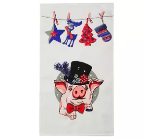 Рушник кухонний Home Line №042 "Мусьє Кабан" 35х61см 142542 Рушник кухонний Home Line №042 "Мусьє Кабан" 35х61см 142542