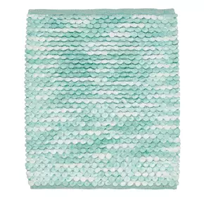 Килимок для ванної кімнати "Shady" (біло-бірюзовий) 60х90см 166436 Килимок для ванної кімнати "Shady" (біло-бірюзовий) 60х90см 166436