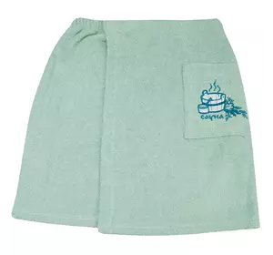 Спідниця махрова "Сауна" (ментолова) XXL 153878 Спідниця махрова "Сауна" (ментолова) XXL 153878