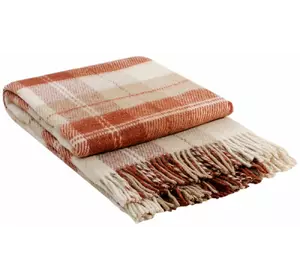 Плед Vladi "Метро" (біло-бежево-теракотовий) 140х200см 105195 Плед Vladi "Метро" (біло-бежево-теракотовий) 140х200см 105195