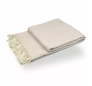 Плед "Жасмін" (біло-бежевий) 140х200см 129776 Плед "Жасмін" (біло-бежевий) 140х200см 129776