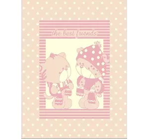 Плед Merinos "Pisi pisi pink" з іграшкою 100x120см 109789 Плед Merinos "Pisi pisi pink" з іграшкою 100x120см 109789