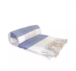 Плед "Валенсія" (біло-пісочно-сіро-блакитний) 140х200см 151779 Плед "Валенсія" (біло-пісочно-сіро-блакитний) 140х200см 151779