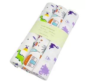 Набір муслінових пелюшок 3 шт. 90х120см 155978 Набір муслінових пелюшок 3 шт. 90х120см 155978