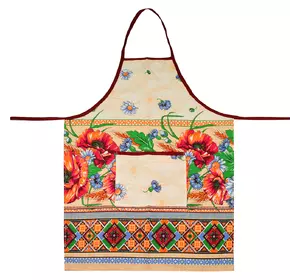 Фартух кухонний Home Line "Маки і ромашки" 60х70см 143790 Фартух кухонний Home Line "Маки і ромашки" 60х70см 143790