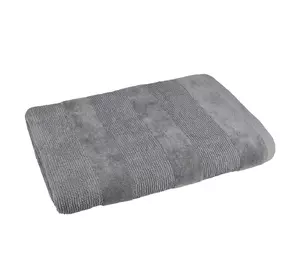 Рушник махровий Home Line "Рів'єра" 70х130см (графітовий) 147628 Рушник махровий Home Line "Рів'єра" 70х130см (графітовий) 147628