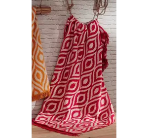 Плед Aksu "Ikat red" 150x200см 120707 Плед Aksu "Ikat red" 150x200см 120707