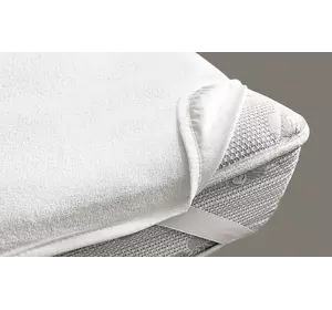 Наматрацник водонепроникний махровий на резинці по кутах 60х120см 136550 Наматрацник водонепроникний махровий на резинці по кутах 60х120см 136550