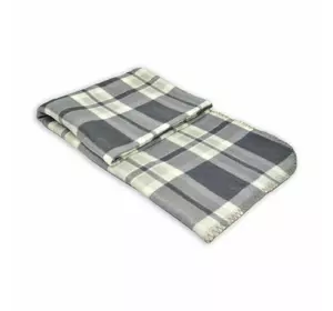 Плед флісовий Home Line "Клітинка" (сірий) 130х160см 129849 Плед флісовий Home Line "Клітинка" (сірий) 130х160см 129849