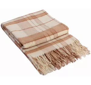 Плед Vladi "Марсель" (біло-бежево-коричневий) 140х200см 118879 Плед Vladi "Марсель" (біло-бежево-коричневий) 140х200см 118879