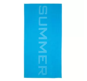Рушник велюровий "Summer" (блакитний) 90х180см 163339 Рушник велюровий "Summer" (блакитний) 90х180см 163339