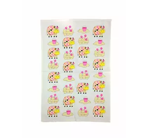 Рушник махровий кухонний Akipek "Веселі корівки" 44х66см 126191 Рушник махровий кухонний Akipek "Веселі корівки" 44х66см 126191