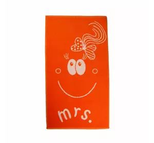 Рушник махровий Home Line "Smile mrs" (помаранчевий), 50х90см 111660 Рушник махровий Home Line "Smile mrs" (помаранчевий), 50х90см 111660