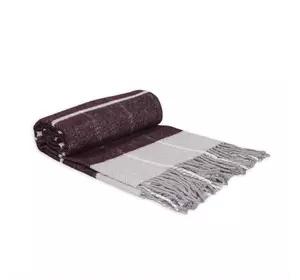 Плед "Валенсія Harri" (біло-сіро-бордовий) 140х200см 151780 Плед "Валенсія Harri" (біло-сіро-бордовий) 140х200см 151780