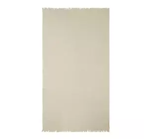 Рушник махрово-тканий пляжний "Plain" з бахромою (бежевий) 90х160см 163089 Рушник махрово-тканий пляжний "Plain" з бахромою (бежевий) 90х160см 163089