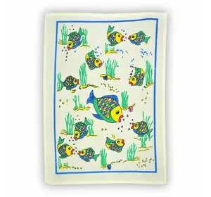Рушник махровий кухонний Home Line "Рибки" 44х66см 127851 Рушник махровий кухонний Home Line "Рибки" 44х66см 127851