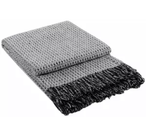 Плед Vladi "Дольче віта" (біло-темно-сіро-блакитний) 140х200см 104945 Плед Vladi "Дольче віта" (біло-темно-сіро-блакитний) 140х200см 104945