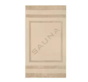 Рушник махрово-тканий "Sauna" (бежевий) 90х160см 163260 Рушник махрово-тканий "Sauna" (бежевий) 90х160см 163260