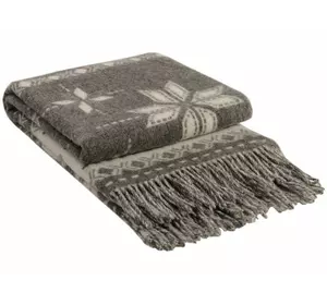 Плед Vladi "Сніжинка" (біло-сірий) 140х200см 120488 Плед Vladi "Сніжинка" (біло-сірий) 140х200см 120488