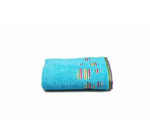 Рушник махровий Home Line "Rainbow new" (блакитний), 50х90см 103523 Рушник махровий Home Line "Rainbow new" (блакитний), 50х90см 103523